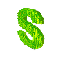 Slice Block Letter S PNG & PSD Images