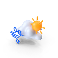 Cloud and Wind Weather Cartoon PNG & PSD Images