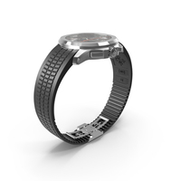 Elegant Wristwatch Patek Philippe Aquanaut Black PNG & PSD Images