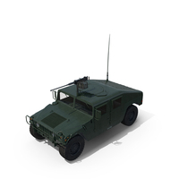 Military Humvee with Mounted Weapon System PNG & PSD Images
