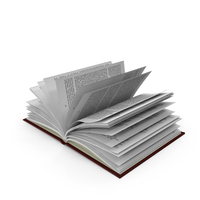 Realistic Open Hardcover Book PNG & PSD Images