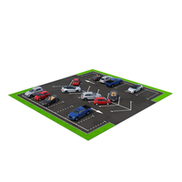 Urban Car Parking Area With Car Fur PNG & PSD Images