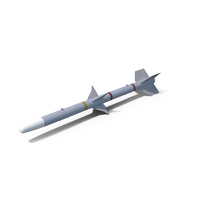 AIM-7 Sparrow Radar Guided Missile White PNG & PSD Images