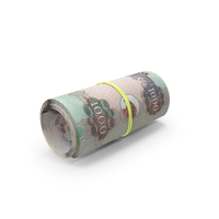 Bill United Arab Emirates 1000 DIRHAMS Rolled PNG & PSD Images