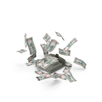 Briefcase Falling United Arab Emirates 1000 DIRHAMS Money Bill PNG & PSD Images