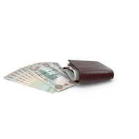 Brown Wallet Close United Arab Emirates 1000 DIRHAMS Money Bill PNG & PSD Images