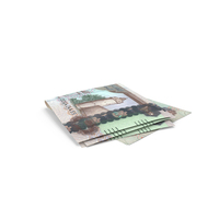 Double United Arab Emirates 1000 DIRHAMS Fold On Ground PNG & PSD Images