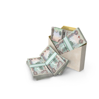 Envelop With United Arab Emirates 1000 DIRHAMS Money Notes Currency Lots PNG & PSD Images