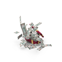Gift Box Full Out Fly United Arab Emirates 1000 DIRHAMS Money Notes PNG & PSD Images