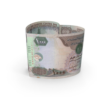 Heart Shape United Arab Emirates 1000 DIRHAMS Note PNG & PSD Images
