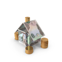Home With United Arab Emirates 1000 DIRHAMS Money Notes Currency Coins PNG & PSD Images
