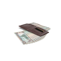 Leather Wallet Ground Bill United Arab Emirates 1000 DIRHAMS Money PNG & PSD Images