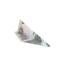 Paper Plane United Arab Emirates 1000 DIRHAMS Money Note PNG & PSD Images