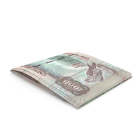 Two United Arab Emirates 1000 DIRHAMS Note Folded Money PNG & PSD Images