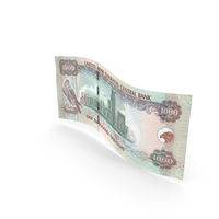 United Arab Emirates 1000 DIRHAMS Money Flag Note PNG & PSD Images