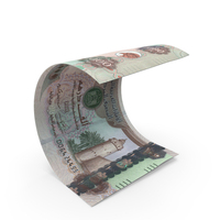 United Arab Emirates 1000 DIRHAMS Money Note Bend PNG & PSD Images