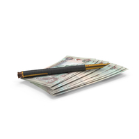 United Arab Emirates 1000 DIRHAMS Money Notes Currency Bill Ground Spread Pen PNG & PSD Images