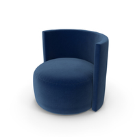Blue Circle Armchair PNG & PSD Images
