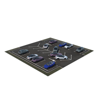 Residential Car Parking Area with Car PNG & PSD Images