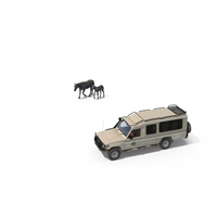 Safari Guide Observing Zebras PNG & PSD Images