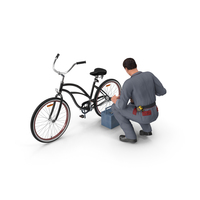 Cycle Repair with Specialized Tools PNG & PSD Images