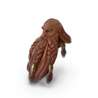 Dwarf Game Character Head PNG & PSD Images