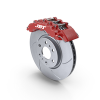 Gray Cast Iron Brake Disc with Caliper PNG & PSD Images