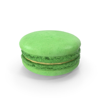Green Macaron Dessert PNG & PSD Images