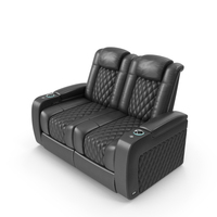 Home Theater Double Seating Black PNG & PSD Images