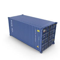 Blue Cargo Container PNG & PSD Images