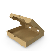 Open Pizza Box with Cartoon Tomato Design PNG & PSD Images