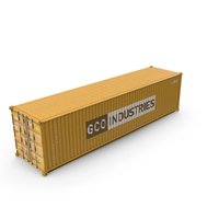 Cargo Container Yellow PNG & PSD Images