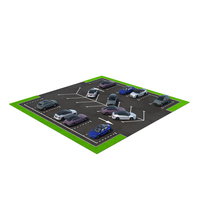 Residential Car Parking Area with Car Fur PNG & PSD Images