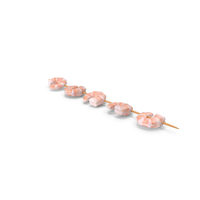 Shrimps on Wooden Skewer PNG & PSD Images