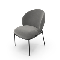 Grey Fil Noir Dining Chair PNG & PSD Images
