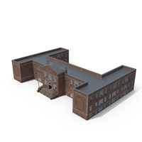 Traditional Brick High School PNG & PSD Images