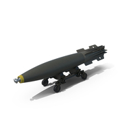 MK-82 500 lb Aircraft Bomb On Stand PNG & PSD Images