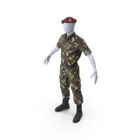 Green Camouflage Uniform Somali Soldier PNG & PSD Images