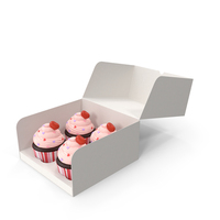 Valentine Day Cupcakes In A Cake Box PNG & PSD Images