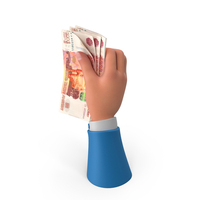 Bill Russian 5000 Rubles Money Currency Notes Hand Hold PNG & PSD Images