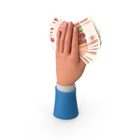 Bill Russian 5000 Rubles Money Notes Cash Hand Hold PNG & PSD Images