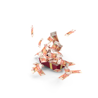 Box Full Out Fly Russian 5000 Rubles Money Notes PNG & PSD Images