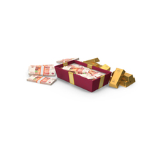 Box Gold Bisket Lots Russian 5000 Rubles Money Notes PNG & PSD Images
