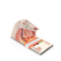 Cash Flow Russian 5000 Rubles Money PNG & PSD Images