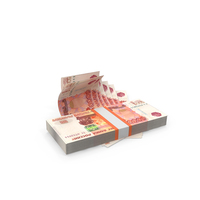 Cash Flow Russian 5000 Rubles Money Lot PNG & PSD Images