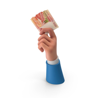 Currency One Russian 5000 Rubles Money Split Note Hand Hold PNG & PSD Images