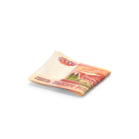Double Russian 5000 Rubles Fold Ground PNG & PSD Images