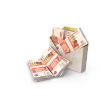 Envelop With Russian 5000 Rubles Money Notes Currency Lots PNG & PSD Images