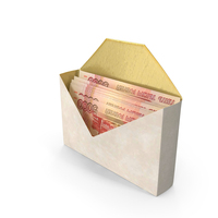 Envelop With Russian 5000 Rubles Money Notes Currency Mail PNG & PSD Images