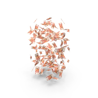 Falling Russian 5000 Rubles Notes Money PNG & PSD Images